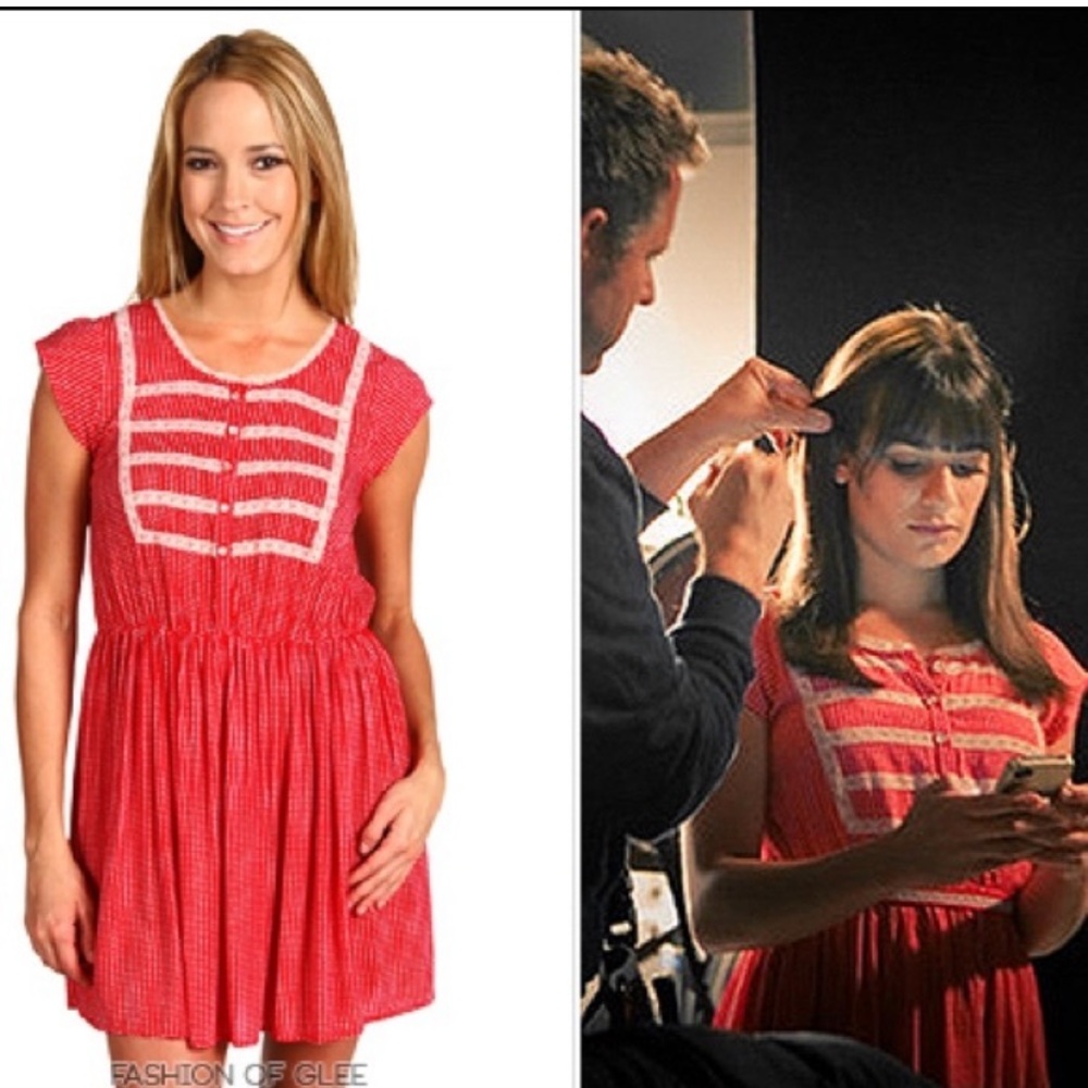 Free People English Breakfast Red Mini Dress